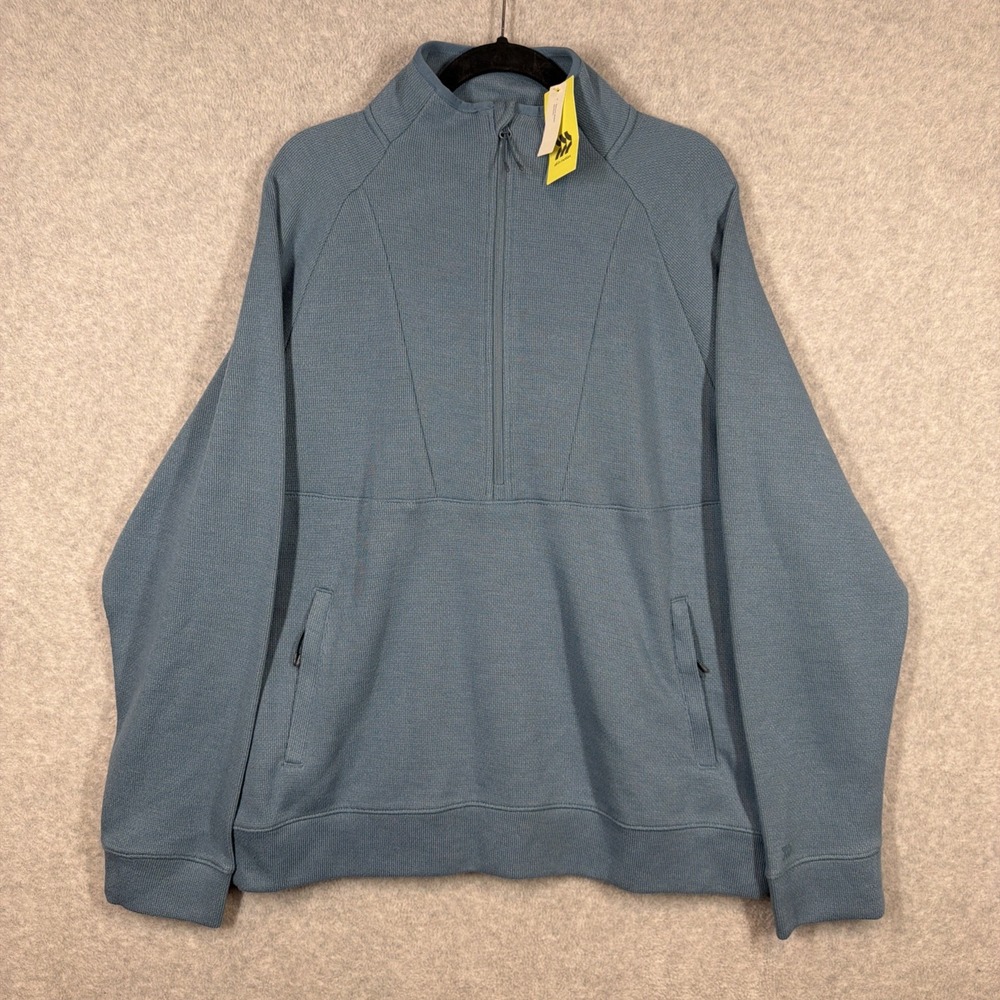 NEW All In Motion Men's Size XL Half Zip Sweater Fleece Blue